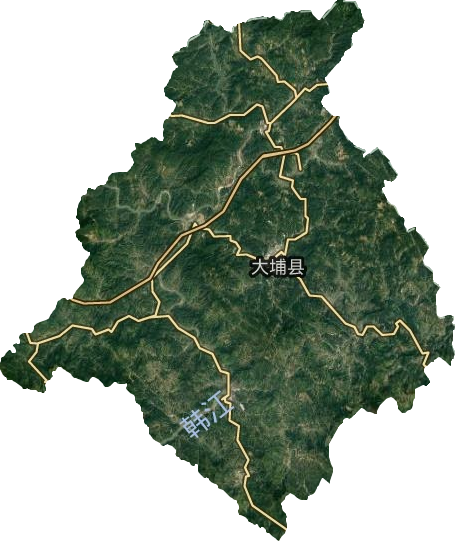 大埔县卫星图
