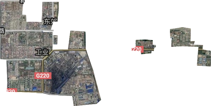 工业街道卫星图