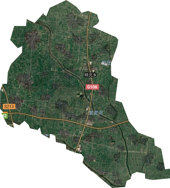 柿园乡卫星图