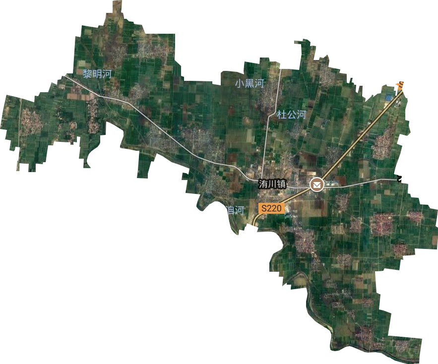 洧川镇卫星图