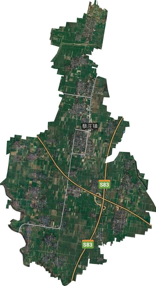 蔡庄镇卫星图
