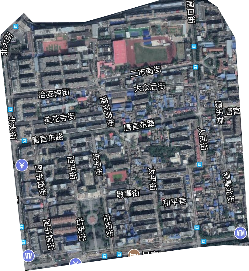 东北隅街道卫星图