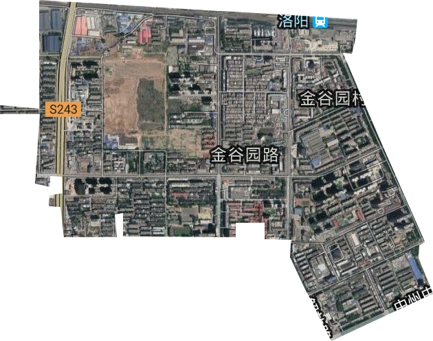金谷园街道卫星图