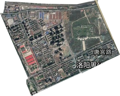 唐宫路街道卫星图