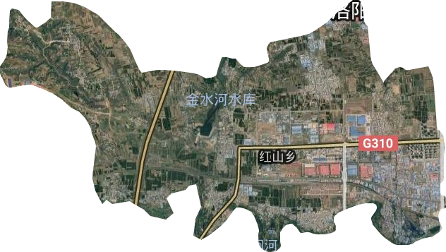 红山街道卫星图
