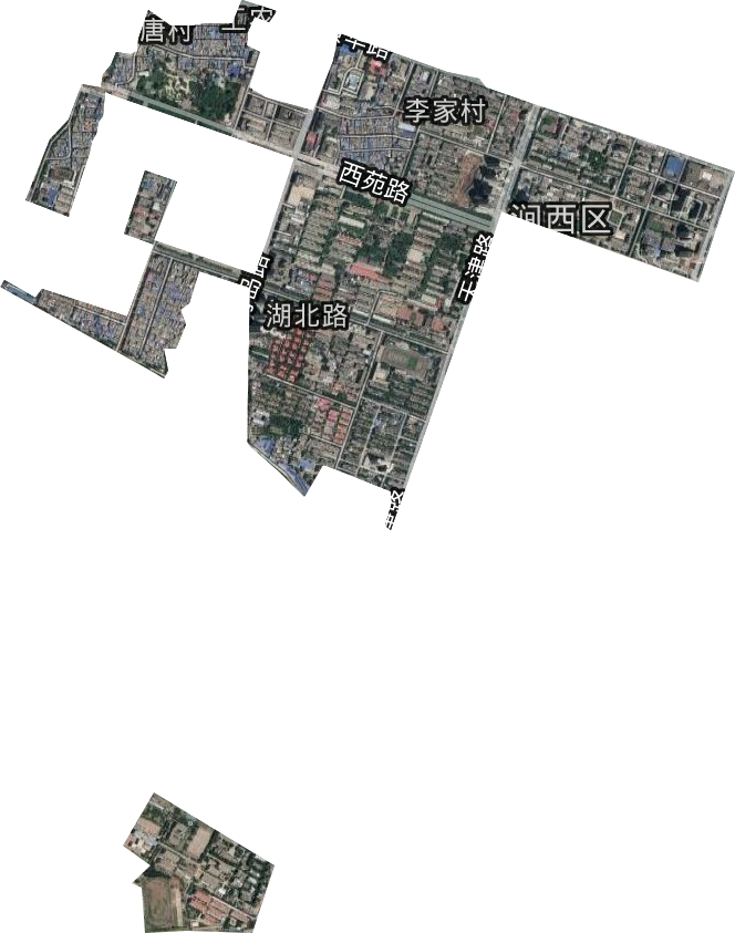 湖北路街道卫星图