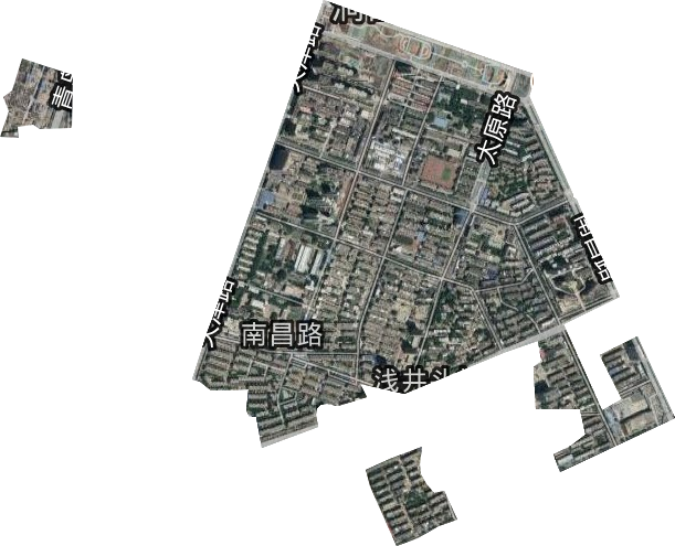 南昌路街道卫星图