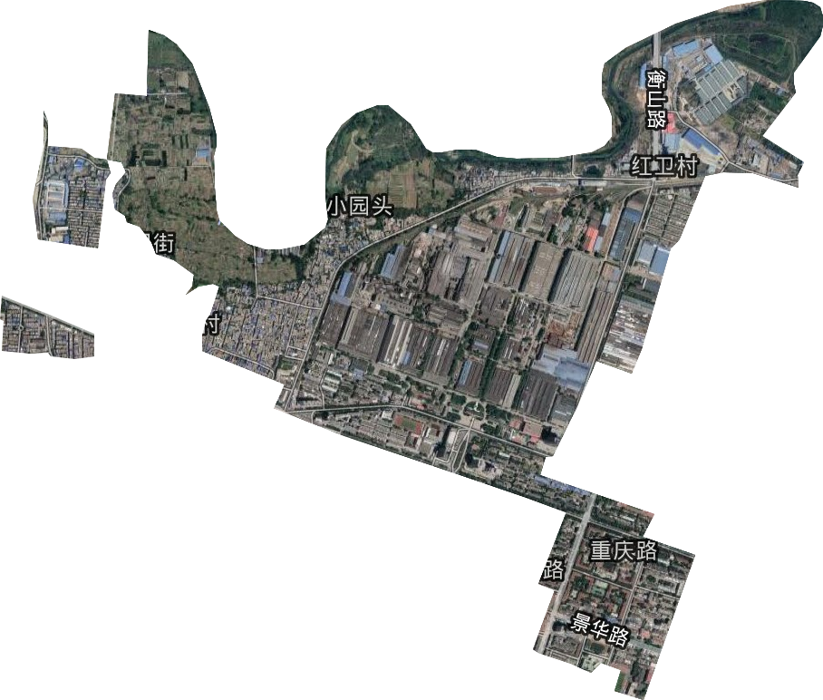 重庆路街道卫星图