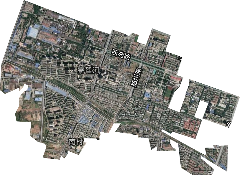 郑州路街道卫星图