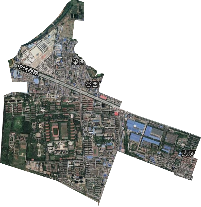 武汉路街道卫星图