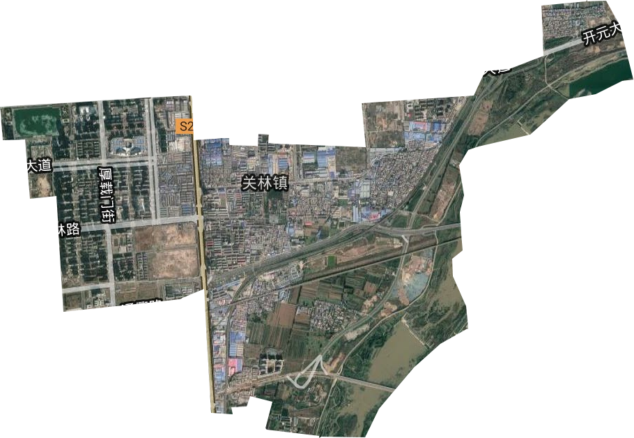 关林街道卫星图