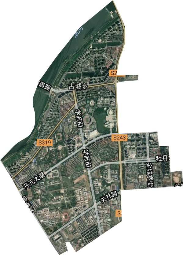 古城街道卫星图