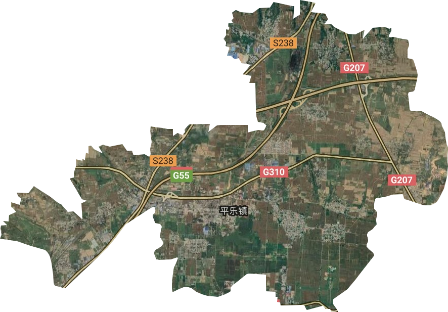 平乐镇卫星图