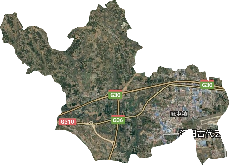 麻屯镇卫星图