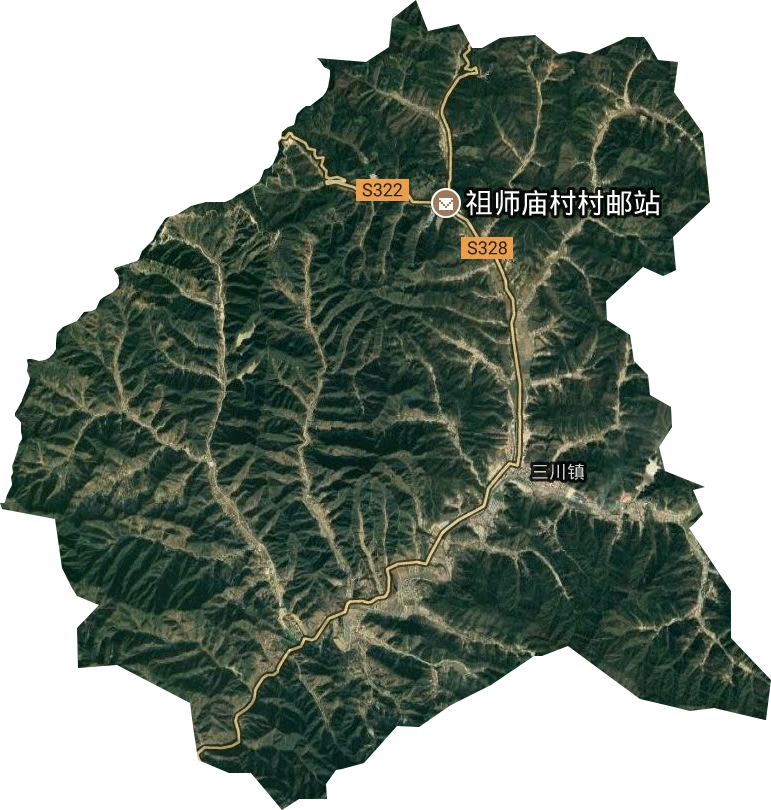 三川镇卫星图