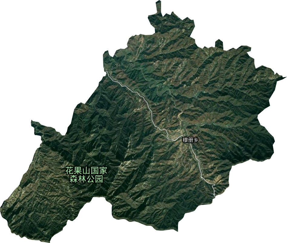 花果山乡卫星图