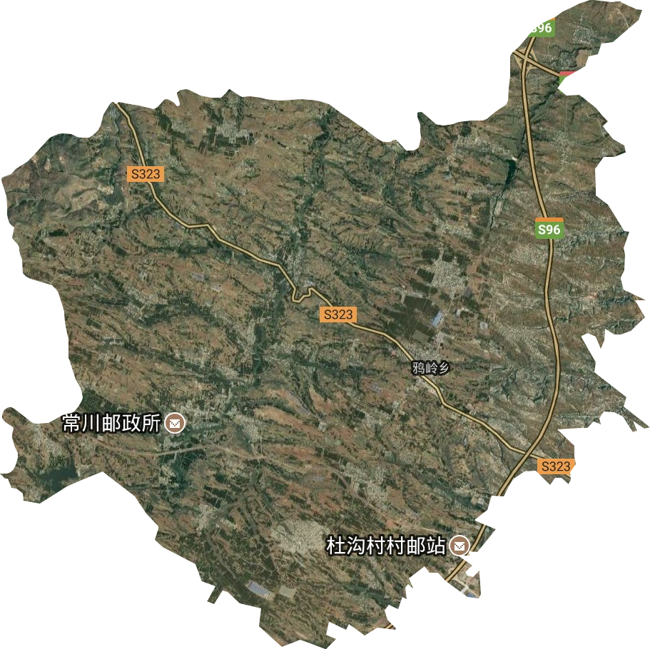 鸦岭乡卫星图
