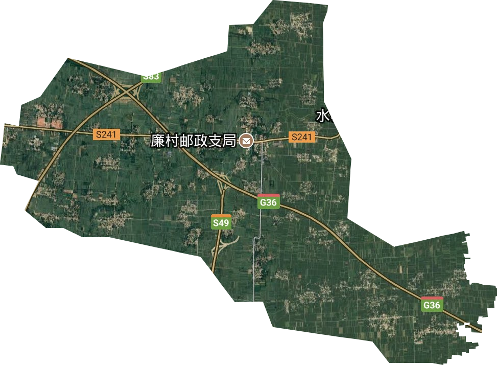 廉村镇卫星图