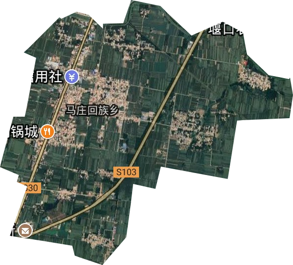 马庄回族乡卫星图