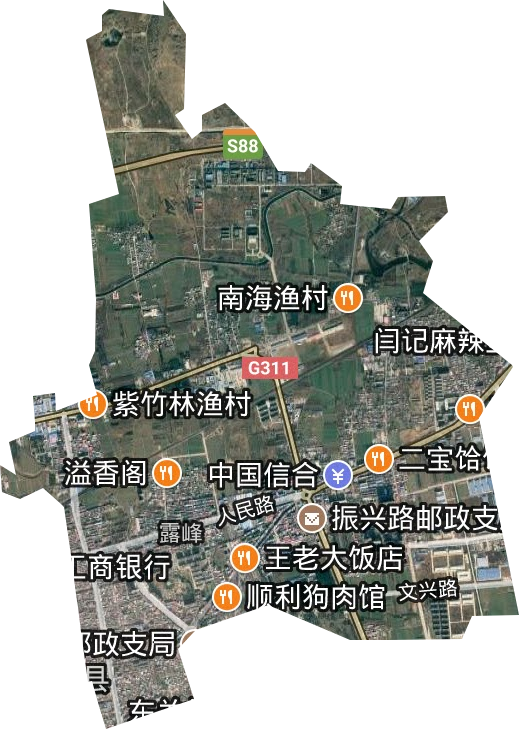 露峰街道卫星图