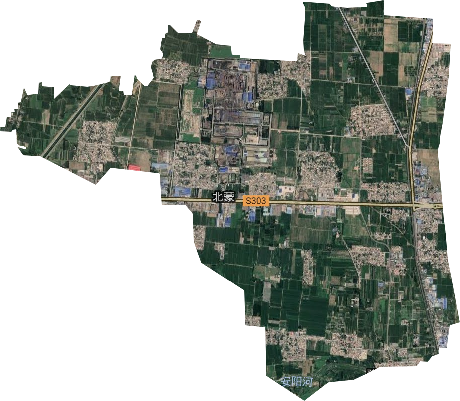 北蒙街道卫星图