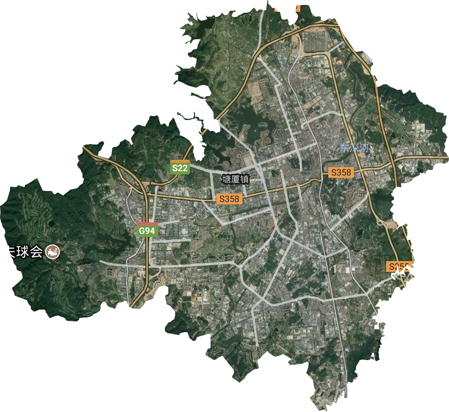 塘厦镇卫星图
