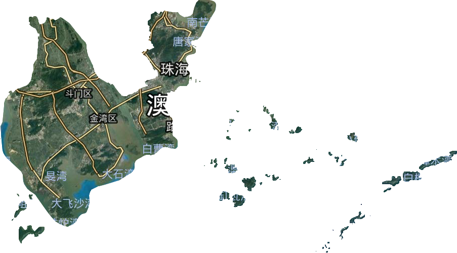 珠海市卫星图