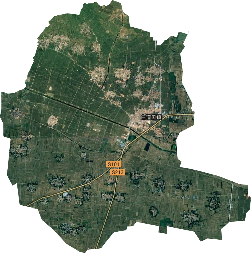 白道口镇卫星图