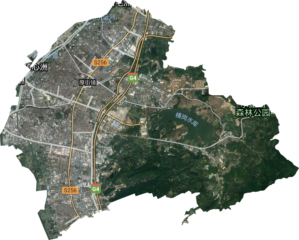 厚街镇卫星图
