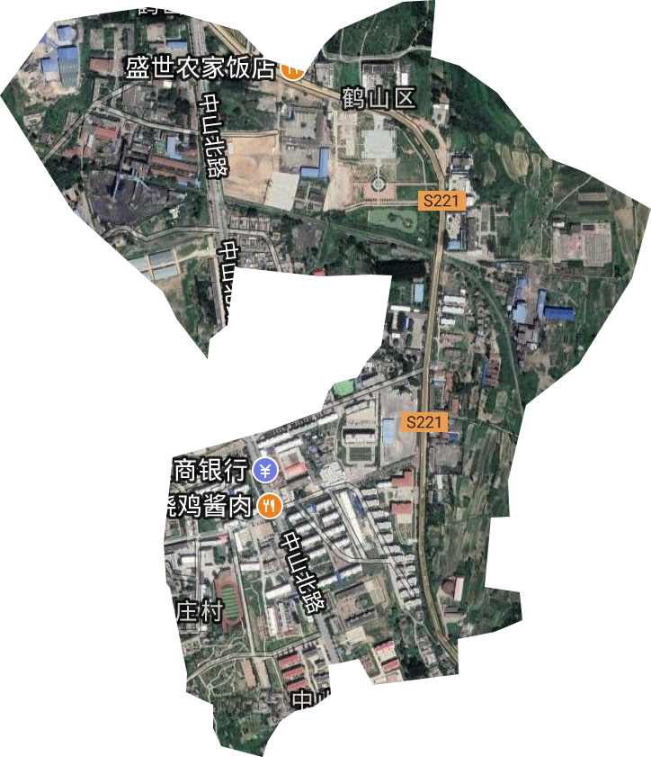 中北街道卫星图