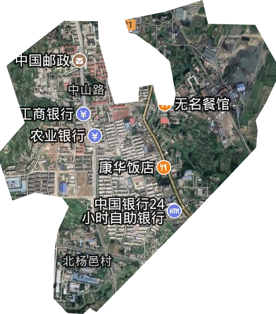 中山路街道卫星图