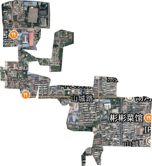山城路街道卫星图