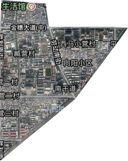 文化街街道卫星图