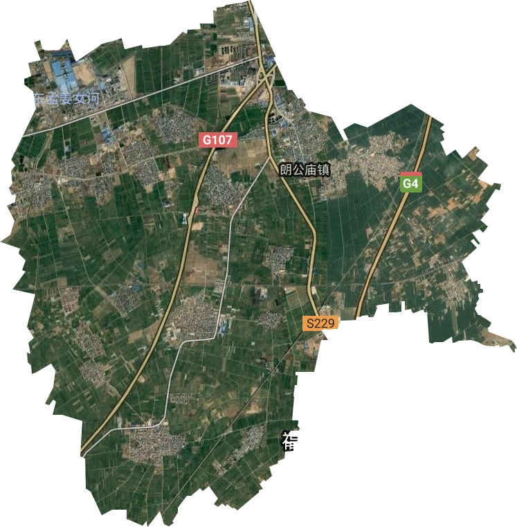 朗公庙镇卫星图