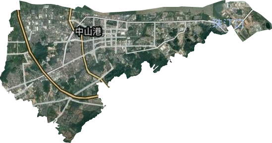 火炬开发区街道卫星图