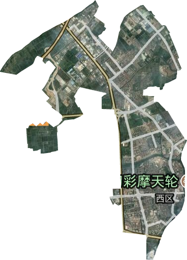西区街道卫星图