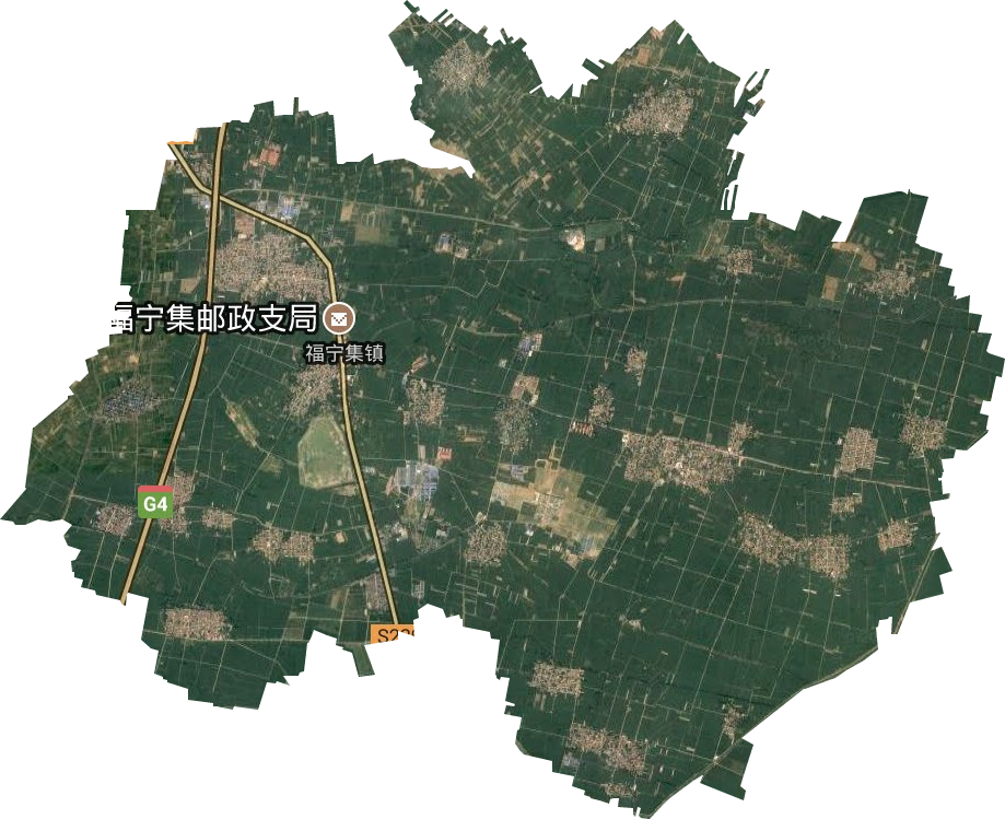福宁集镇卫星图