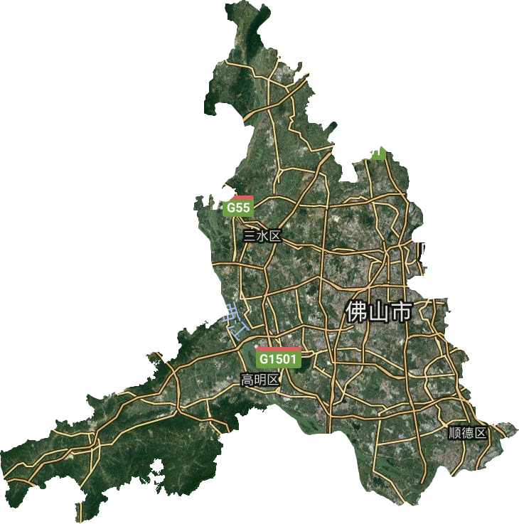 佛山市卫星图