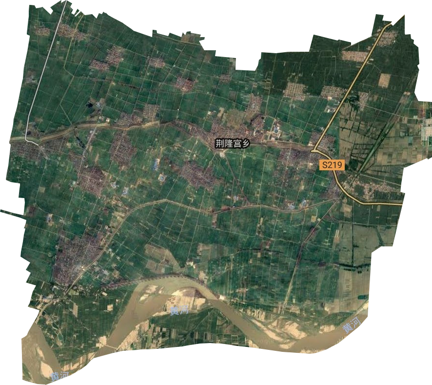 荆宫乡卫星图