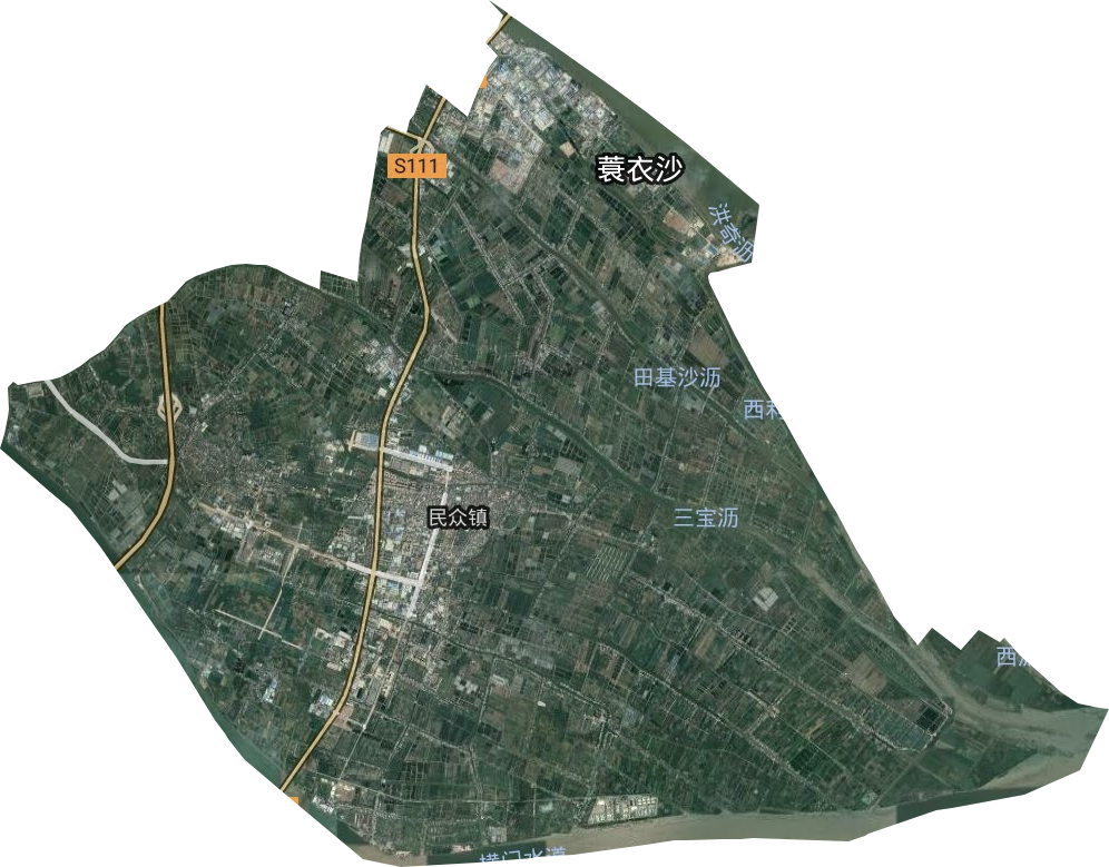 民众镇卫星图