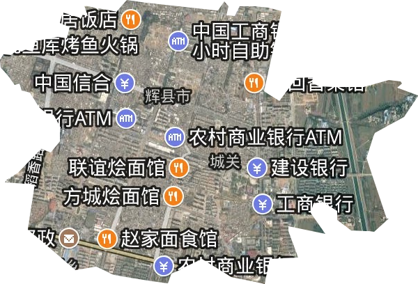 城关街道卫星图