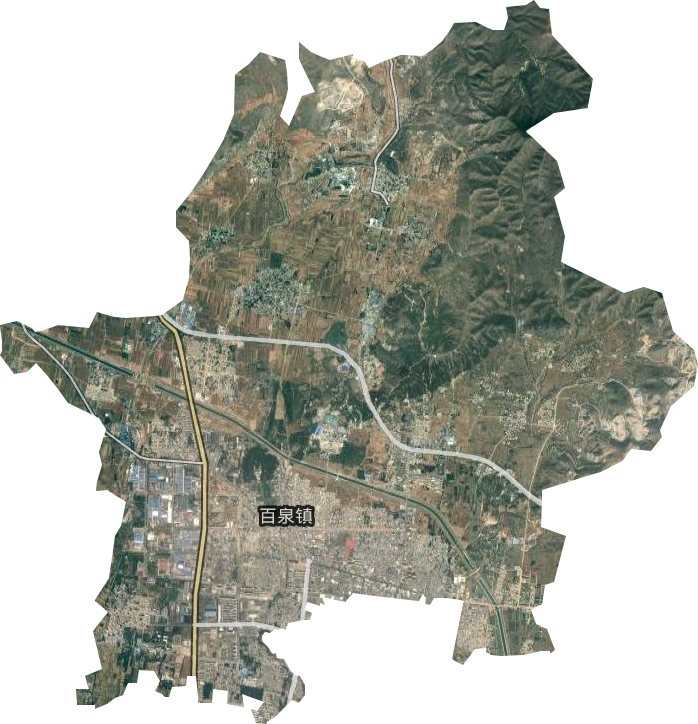 百泉镇卫星图