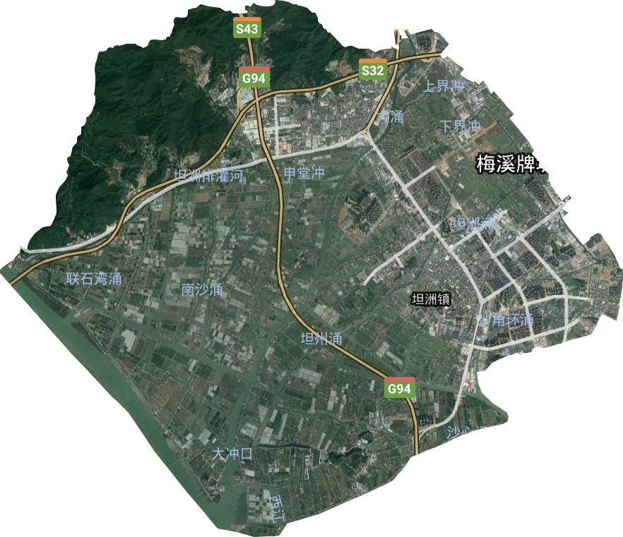 坦洲镇卫星图
