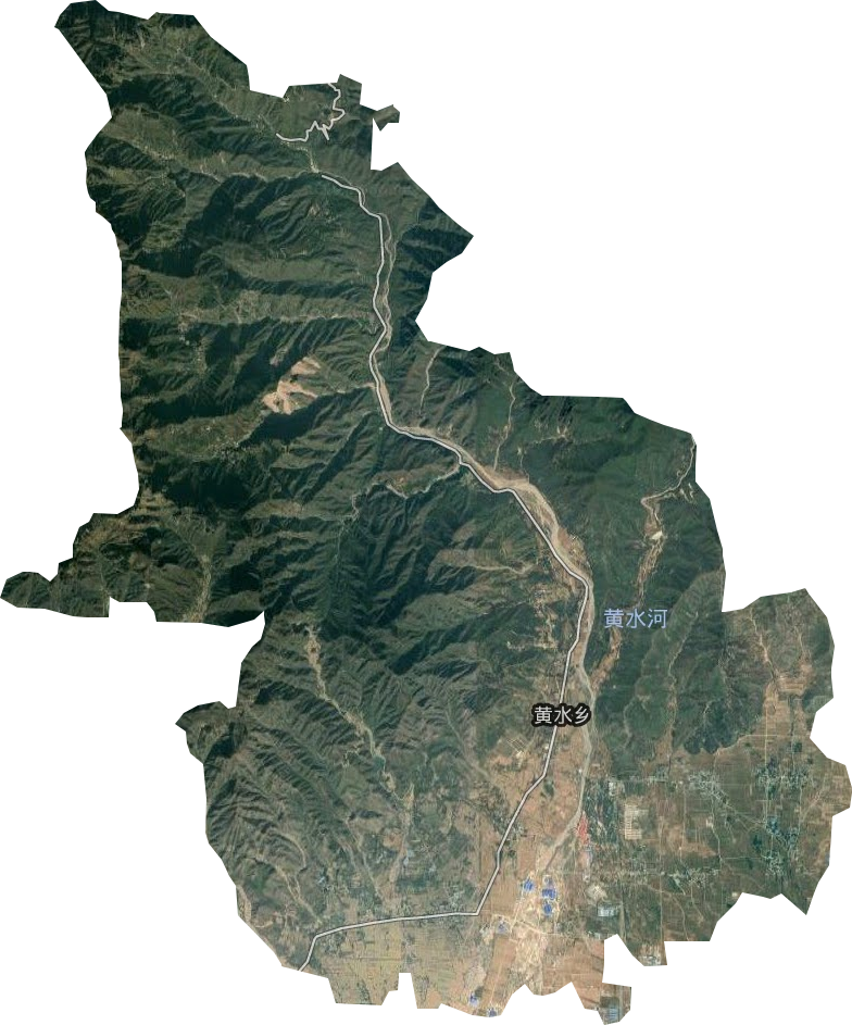 黄水乡卫星图