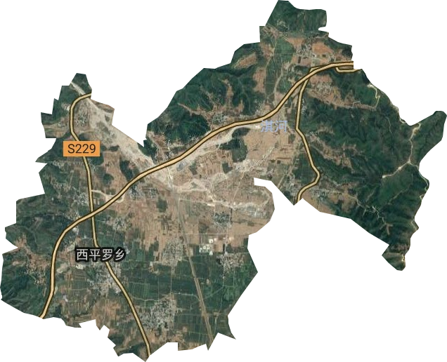 西平罗乡卫星图