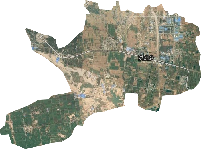 洪洲乡卫星图