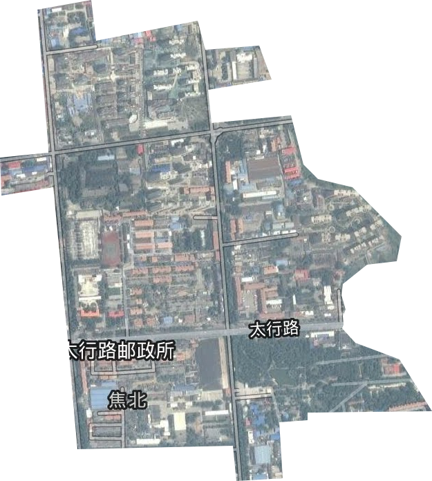 焦北街道卫星图