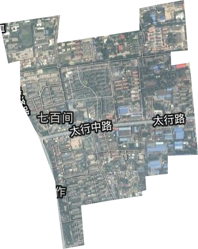 七百间街道卫星图