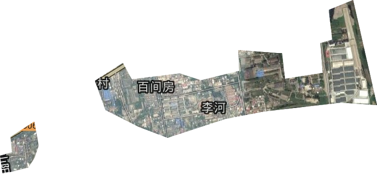 百间房街道卫星图