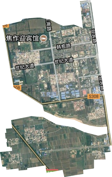 李万街道卫星图